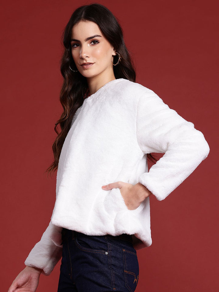 all about you Faux Fur Open Front Jacket