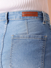 all about you Women Wide Leg High-Rise Heavy Fade Stretchable Jeans