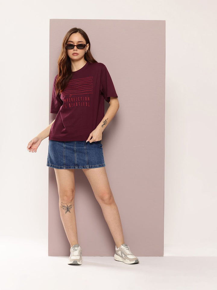 Tshirt sulaman besar wanita Dillinger