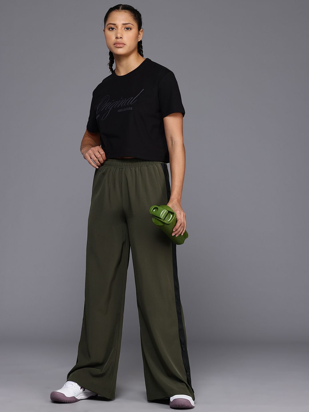 HRX by Hrithik Roshan Women Lifestyle Wide Leg Track Pants