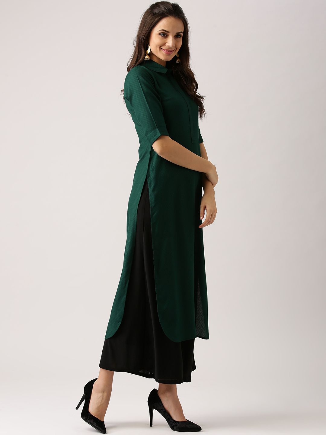 Libas Women Green Kurta