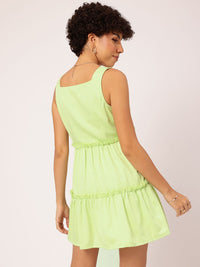 DressBerry Ruffled Radiance A-Line Mini Dress