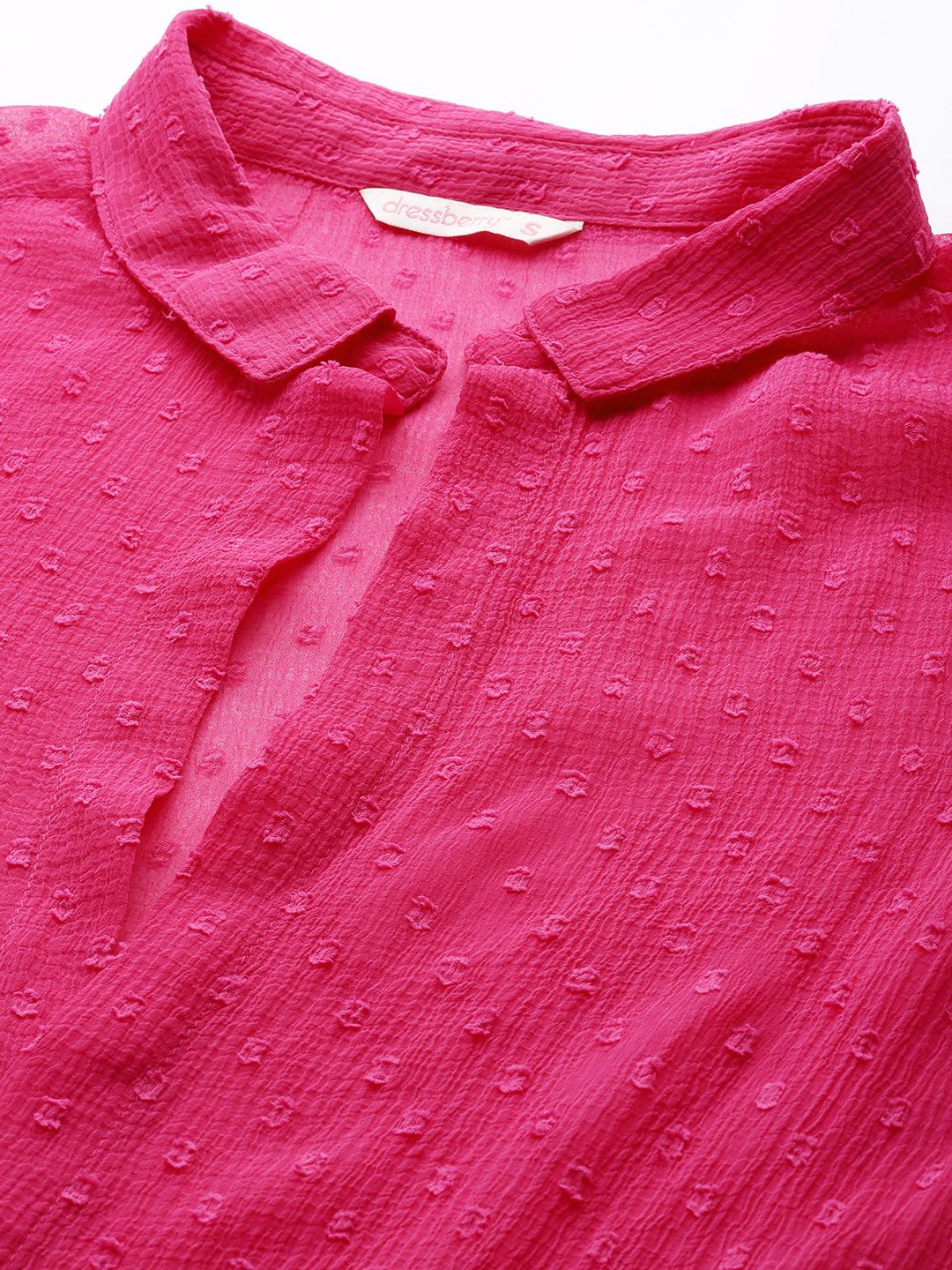 DressBerry Women Pink Longline Shrug