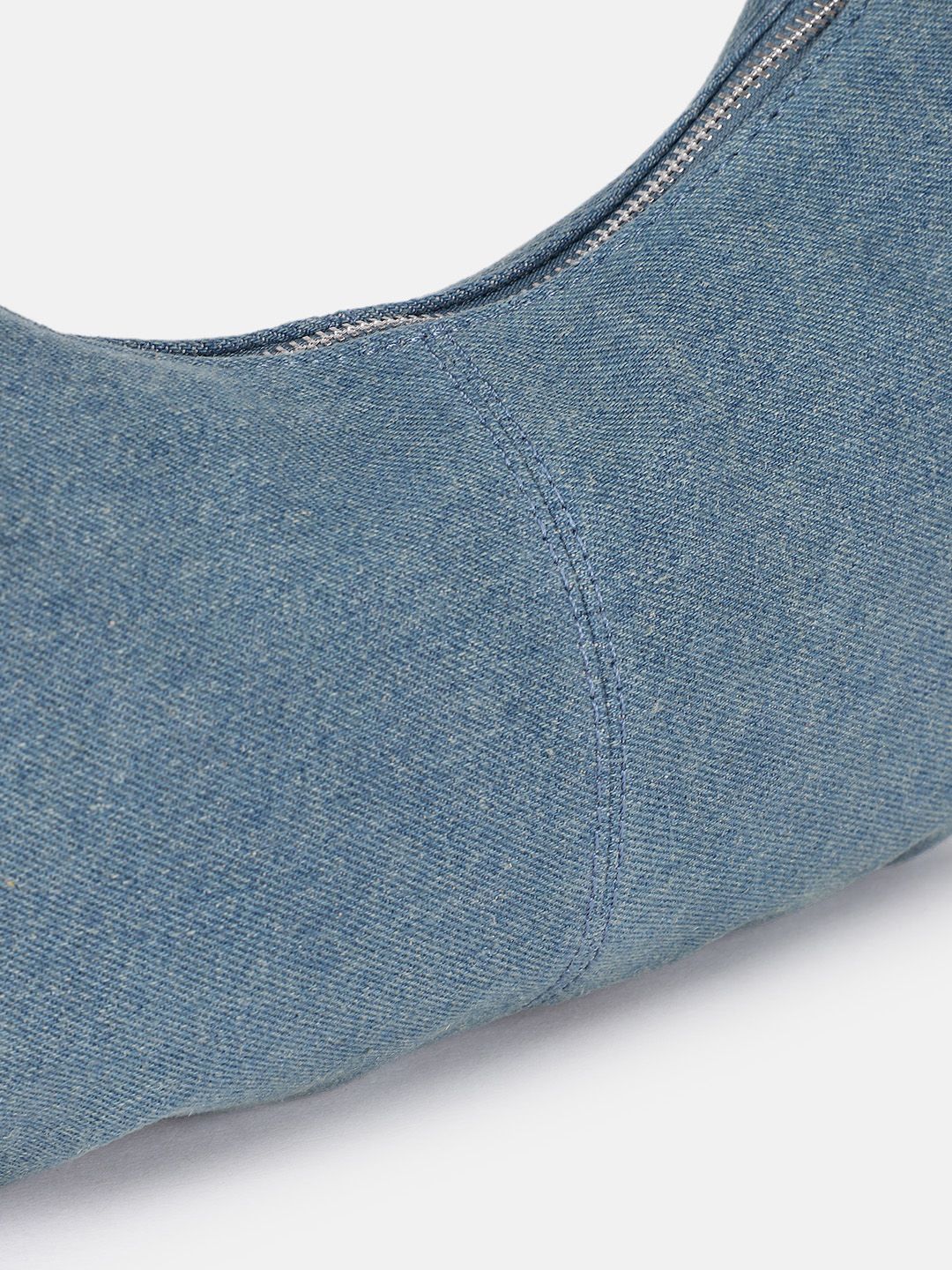DressBerry Textured Baguette Hobo Bag