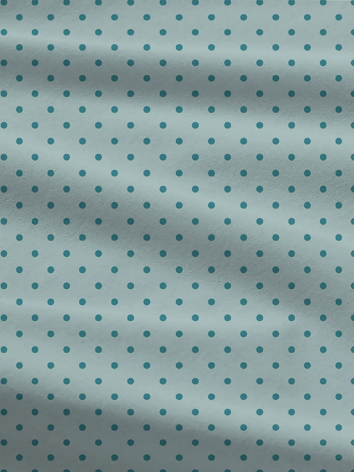 TRIDENT Party Mood Teal Urban Comfort Flat 144TC Queen Cotton Bedsheet Set