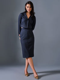 AND Women Solid A-Line Dress