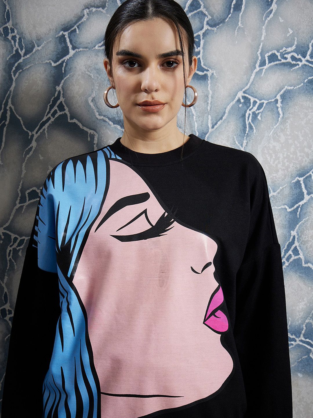 Athena Graphic Printed Sweatshirt With Trouser
