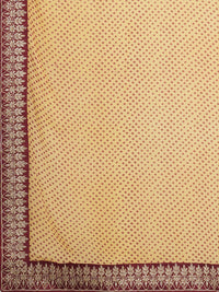 Saree mall Bandhani Printed Embroidered Border Poly Georgette Sarees