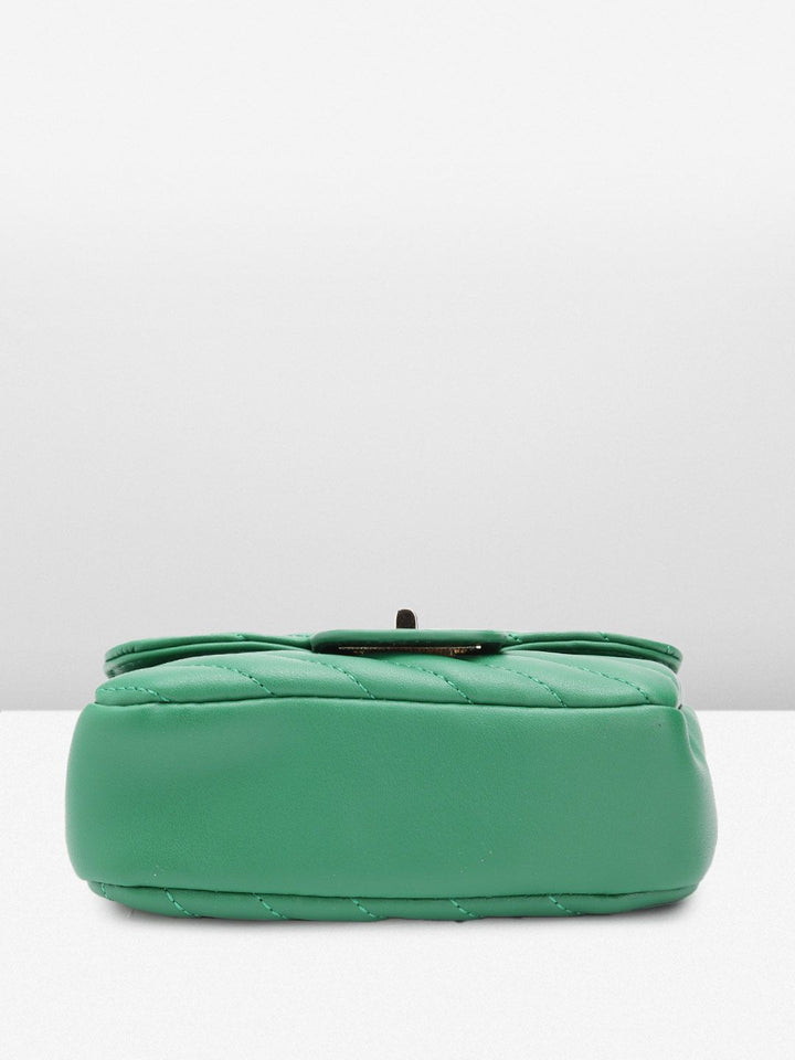 Lino Perros Structured Sling Bag with Quilted Detail