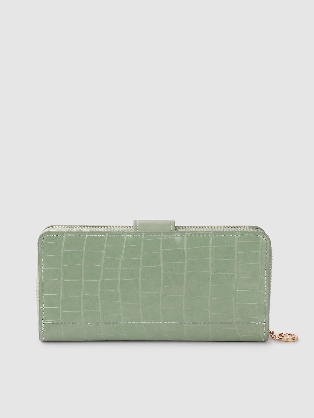 Lino Perros Women Croc Textured Two Fold Wallet