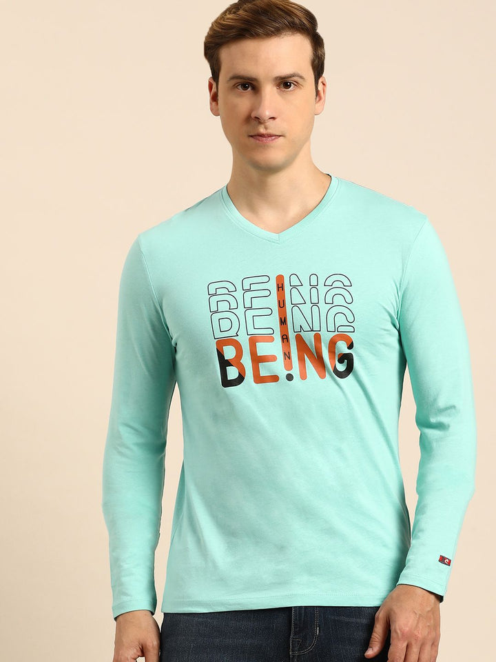 Being Human Brand Logo Printed Pure Cotton T-shirt