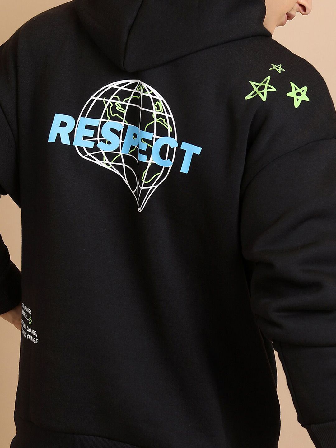 HIGHLANDER Graphic Printed Hooded Relaxed Fit Sweatshirt