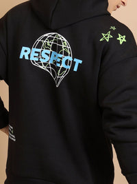 HIGHLANDER Graphic Printed Hooded Relaxed Fit Sweatshirt