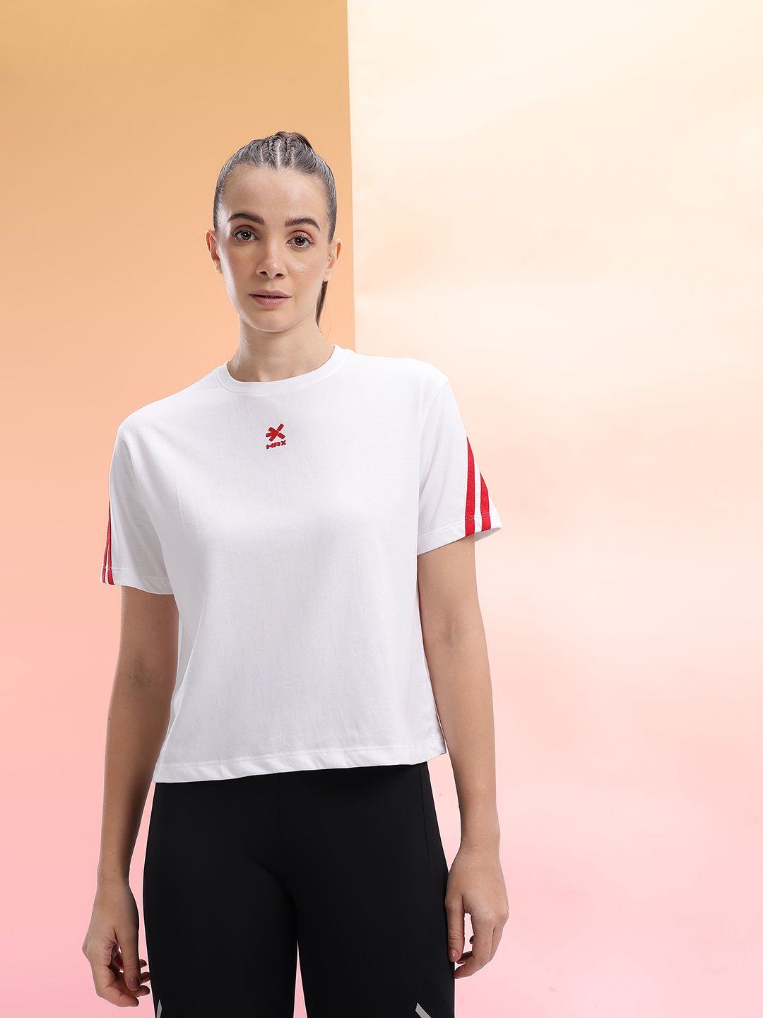 HRX by Hrithik Roshan Women Solid Lifestyle T-shirt