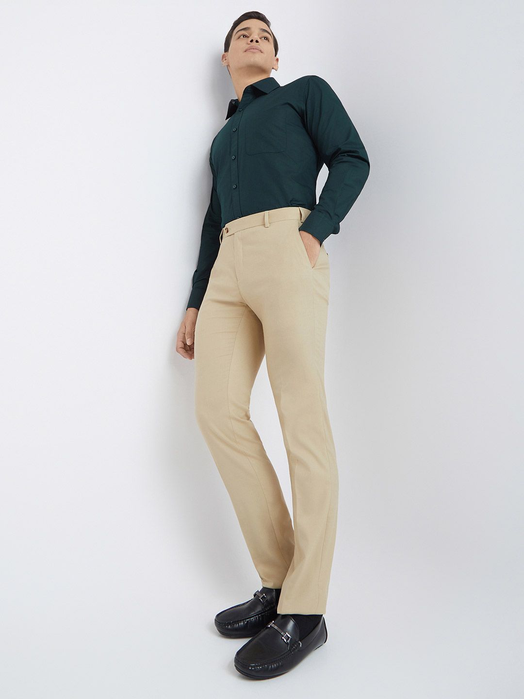 Raymond Men Slim Fit Formal Trousers