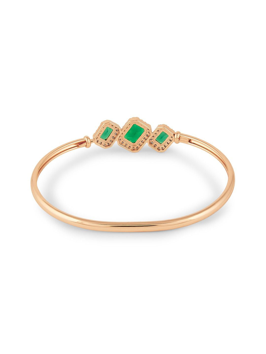 Zaveri Pearls Rose Gold Plated Cubic Zirconia Gelang Kada