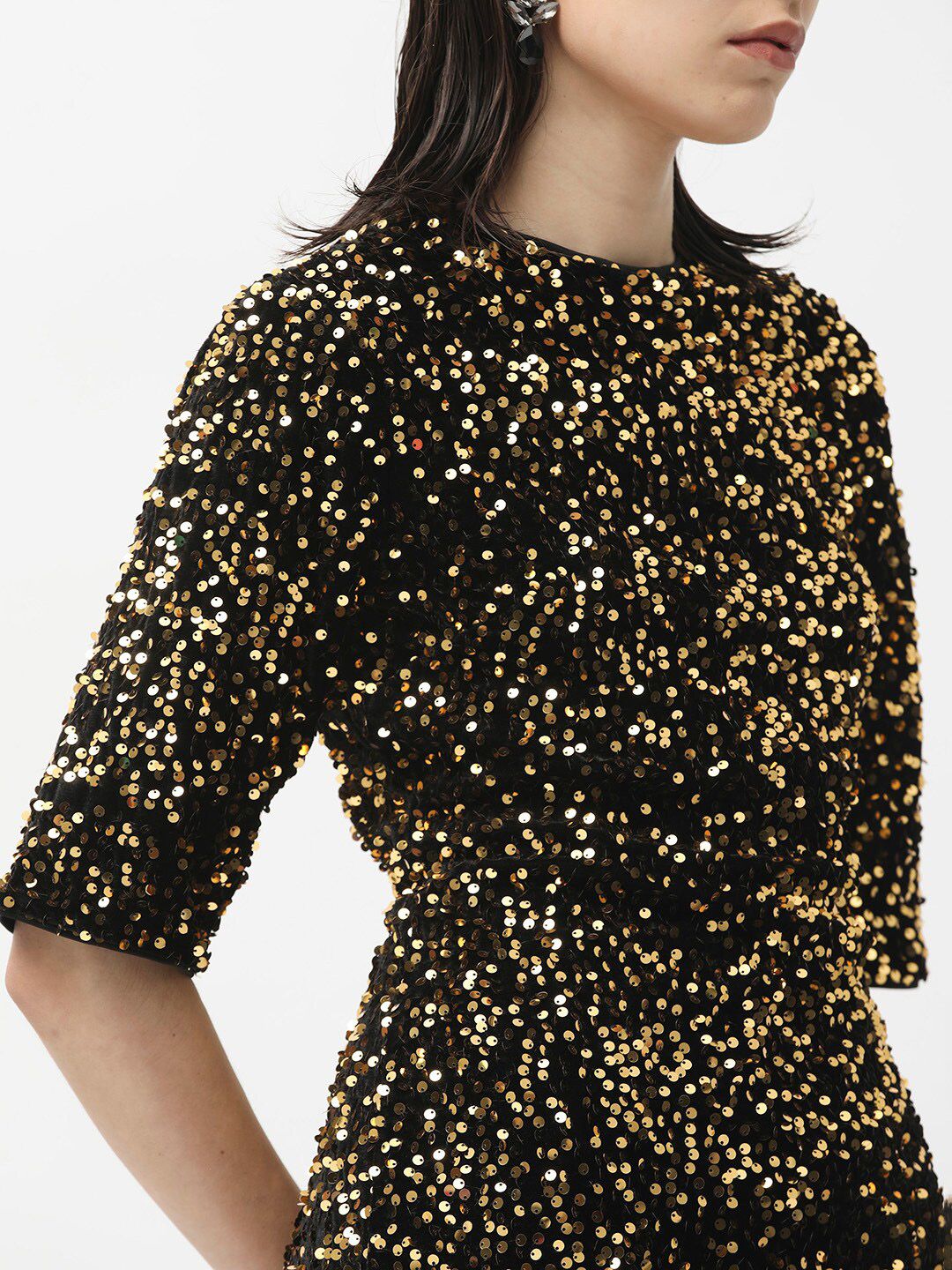 RAREISM Sequinned Embellished Bodycon Dress