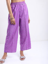Vishudh Ethnic Motifs Printed Straight Kurta with Palazzos With Dupatta