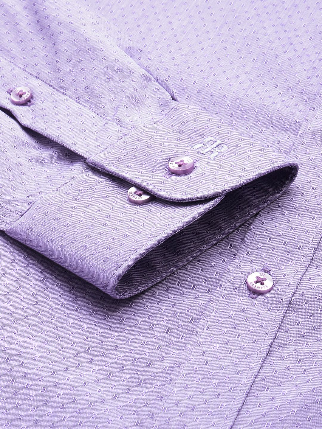 Raymond Pure Cotton Textured Slim Fit Formal Shirt