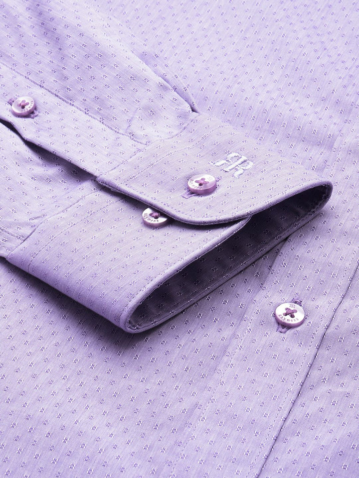 Raymond Pure Cotton Textured Slim Fit Formal Shirt