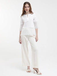 RAREISM Inna V-Neck Bell Sleeves Cotton Top