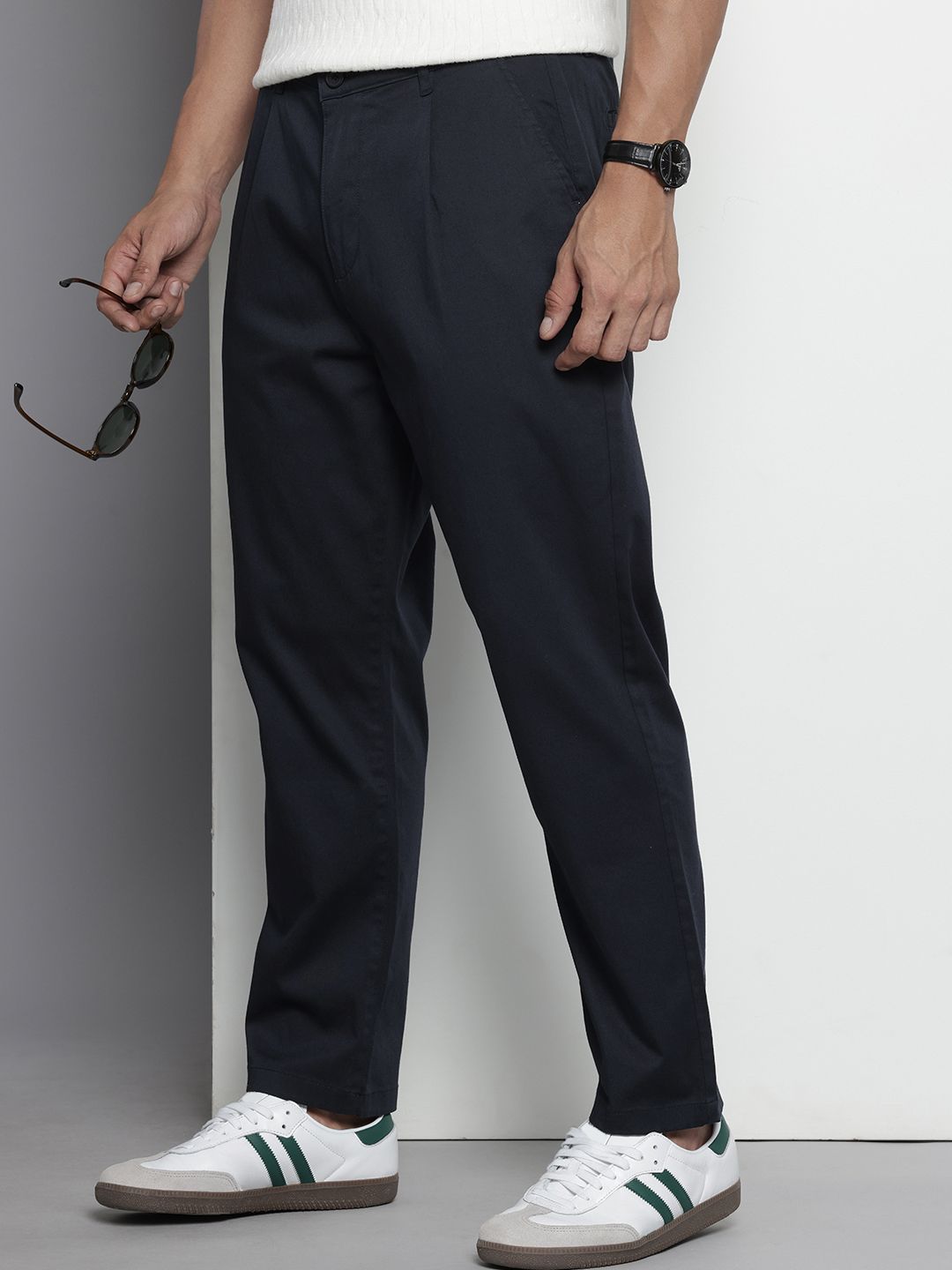 The Indian Garage Co Men Relaxed Fit Chinos Trousers