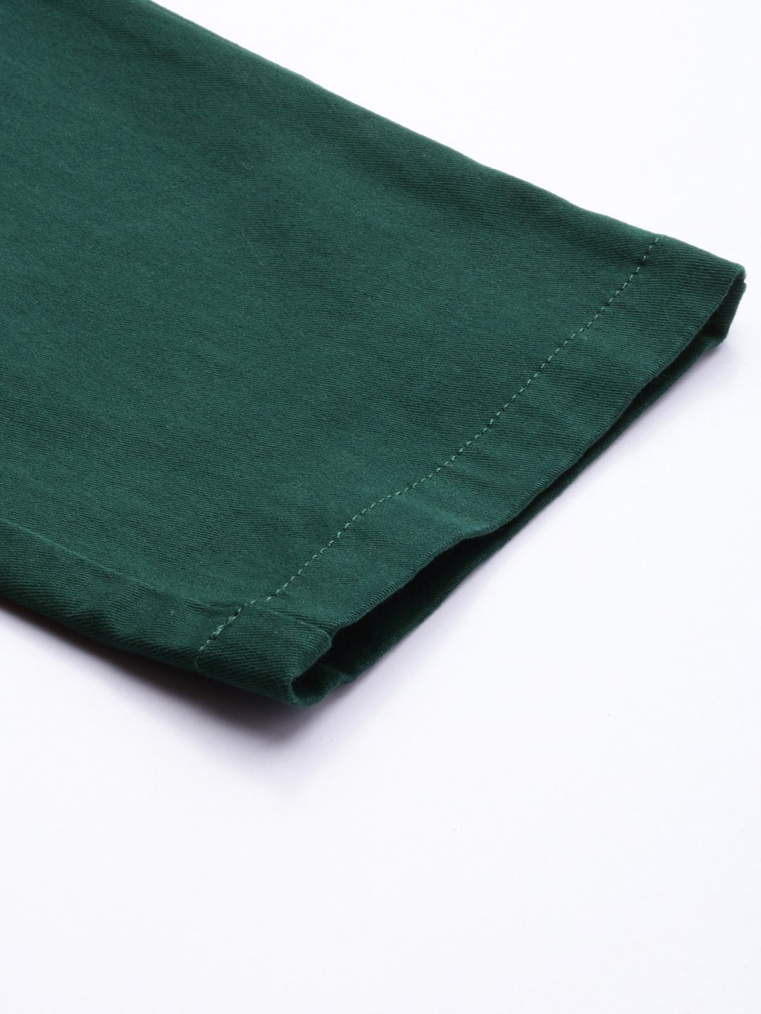 The Indian Garage Co Men Green Slim Fit Regular Trousers
