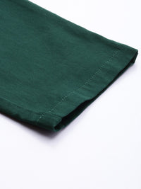 The Indian Garage Co Men Green Slim Fit Regular Trousers