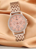 DressBerry Women Rose Gold-Toned Analogue Watch MFB-PN-WTH-S5749-02