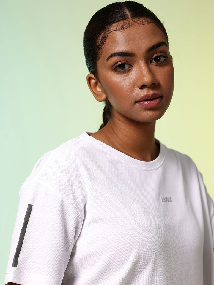 HRX by Hrithik Roshan Typography Printed Rapid-Dry Boxy T-shirt