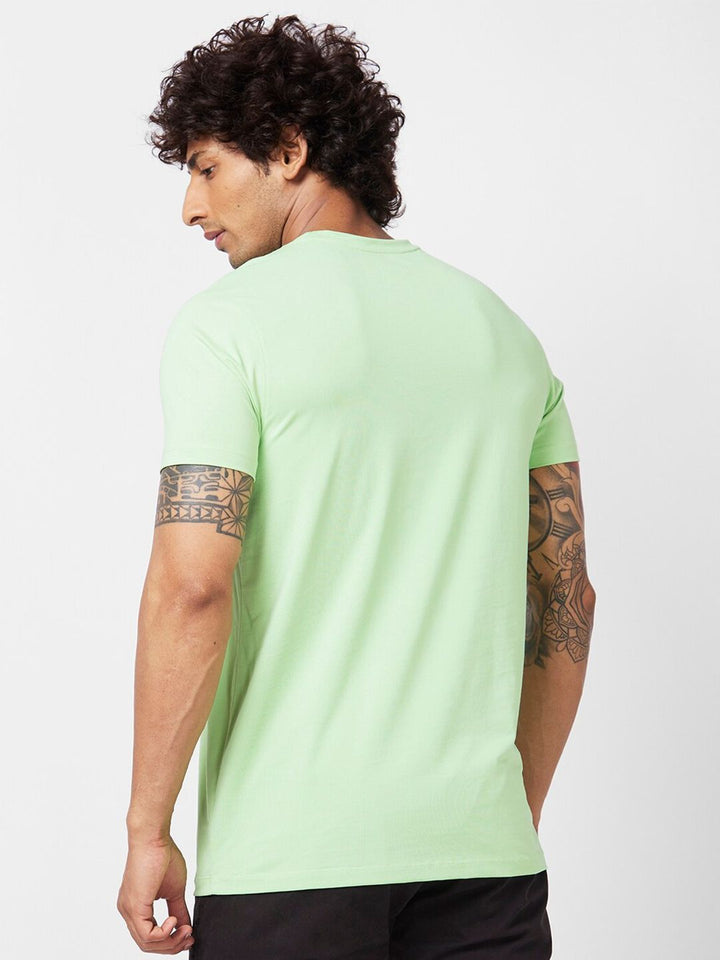 SPYKAR Typography Printed Slim Fit Cotton Casual T-Shirt