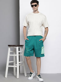 The Indian Garage Co Men Batman Printed Loose Fit Cargo Shorts