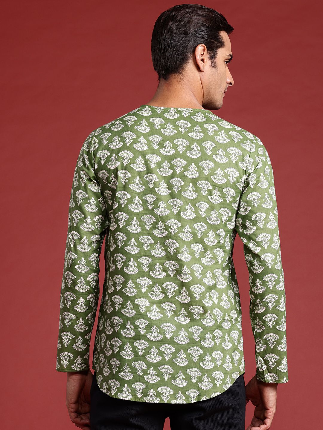 Anouk Ethnic Motifs Print Pure Cotton Kurta