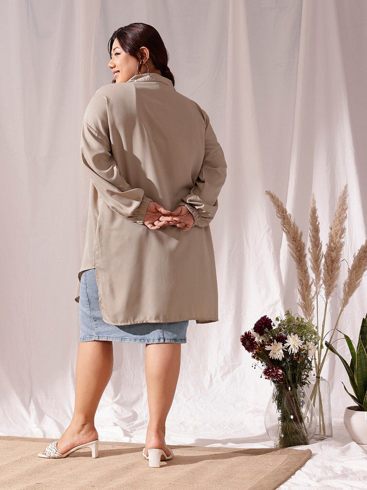 CURVY STREET Plus Size Comfort Casual Shirt
