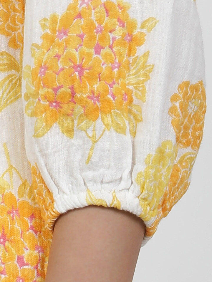 W Floral Print Cotton Pure Cotton A-Line Co-Ords