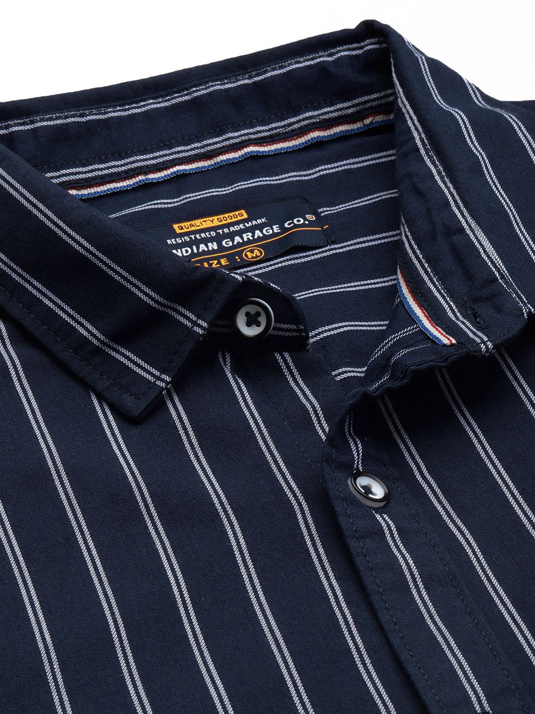 The Indian Garage Co Striped Casual Cotton Shirt