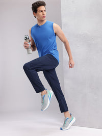 HRX by Hrithik Roshan Men Mid-Rise Rapid-Dry Running Track Pants with Toogled Hem