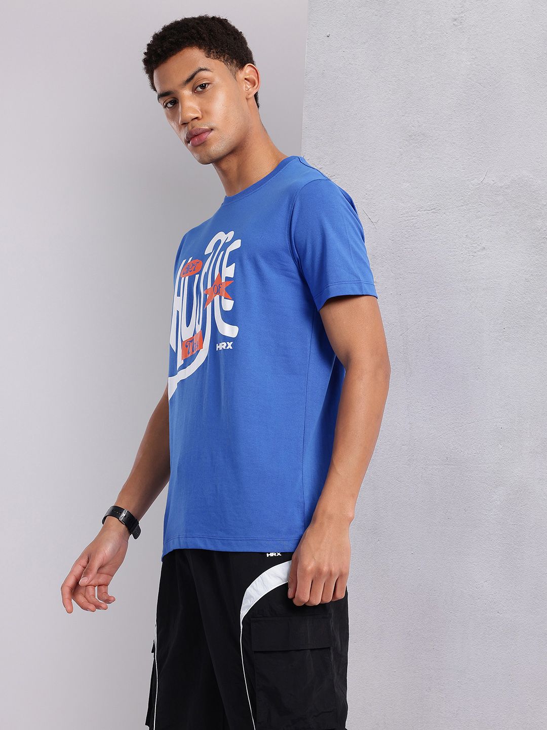 HRX by Hrithik Roshan Typography Printed T-shirt