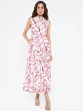 RAREISM Printed Fit & Flare Midi Dress