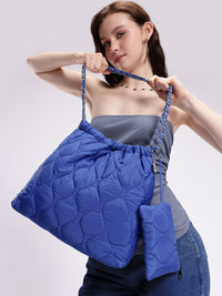 DressBerry Structured Quilted Shoulder Bag with Pouch