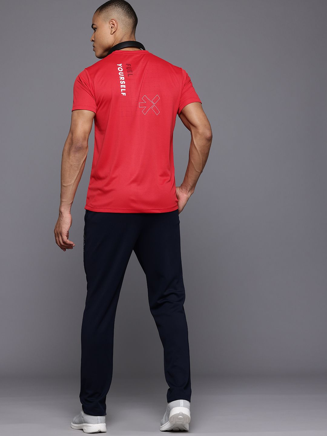 HRX by Hrithik Roshan Typography Printed Training T-shirt