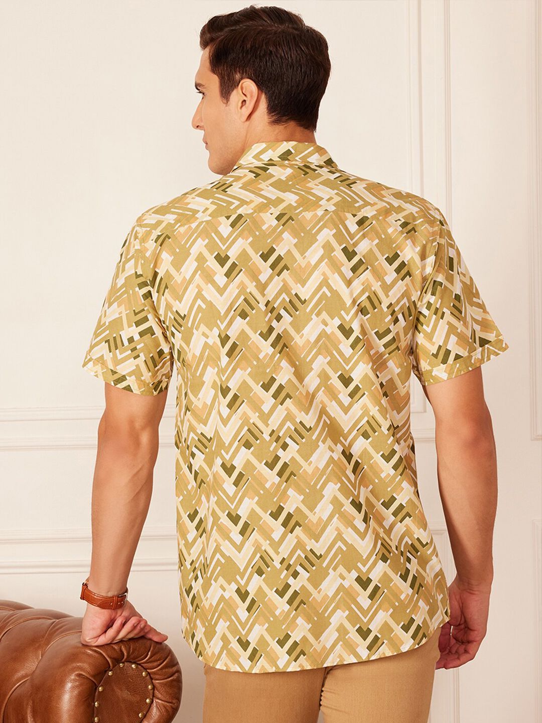 DENNISON Smart Block Printed Casual Shirt