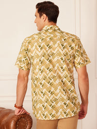 DENNISON Smart Block Printed Casual Shirt