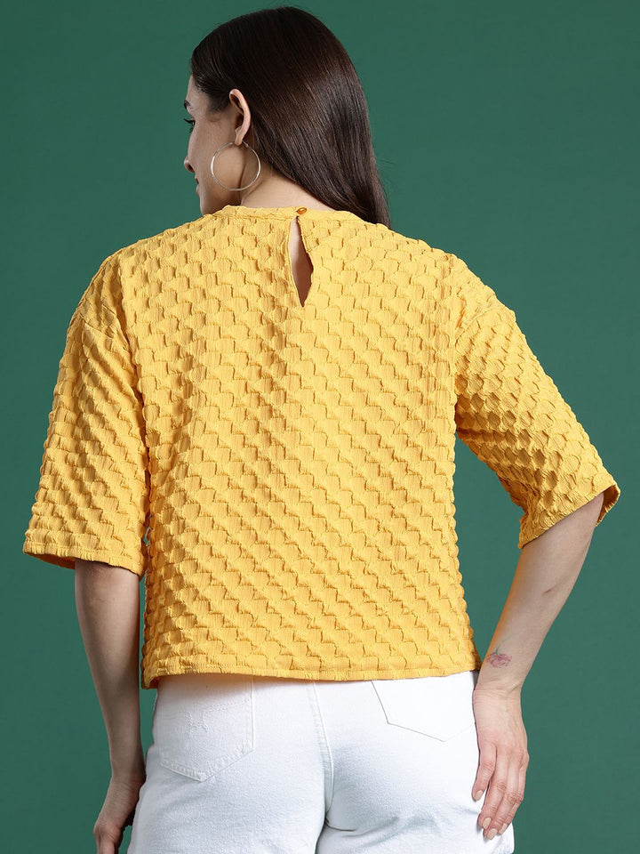 DressBerry Seersucker Boxy Top