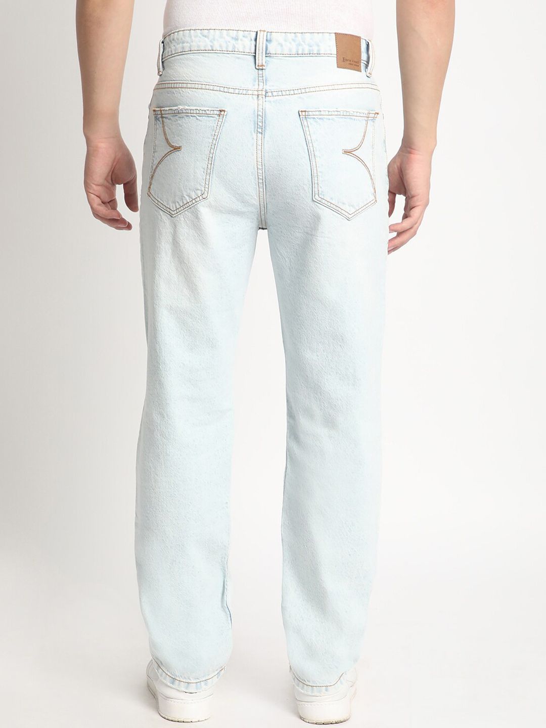 Bene Kleed Men Straight Fit Mid-Rise Highly Distressed Heavy Fade Pure Cotton Jeans