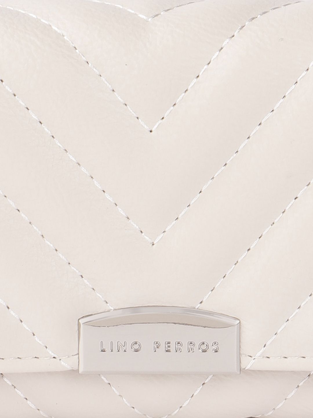 Lino Perros Women Geometric Textured Envelope Wallet with Quilted Detail