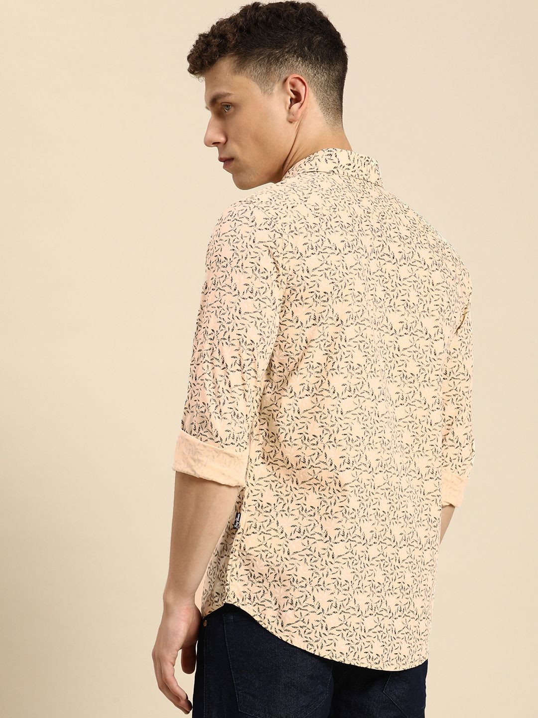Being Human Pure Cotton Floral Printed Casual Shirt
