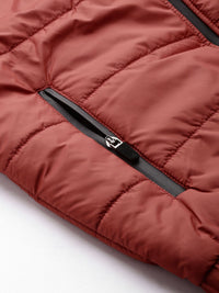 The Indian Garage Co Men Detachable Hood Colourblocked Padded Jacket