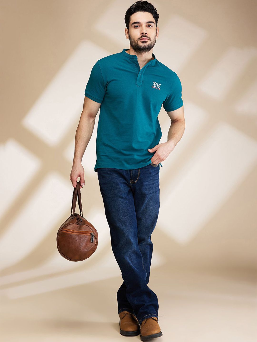 Being Human Men Bootcut Light Fade Jeans