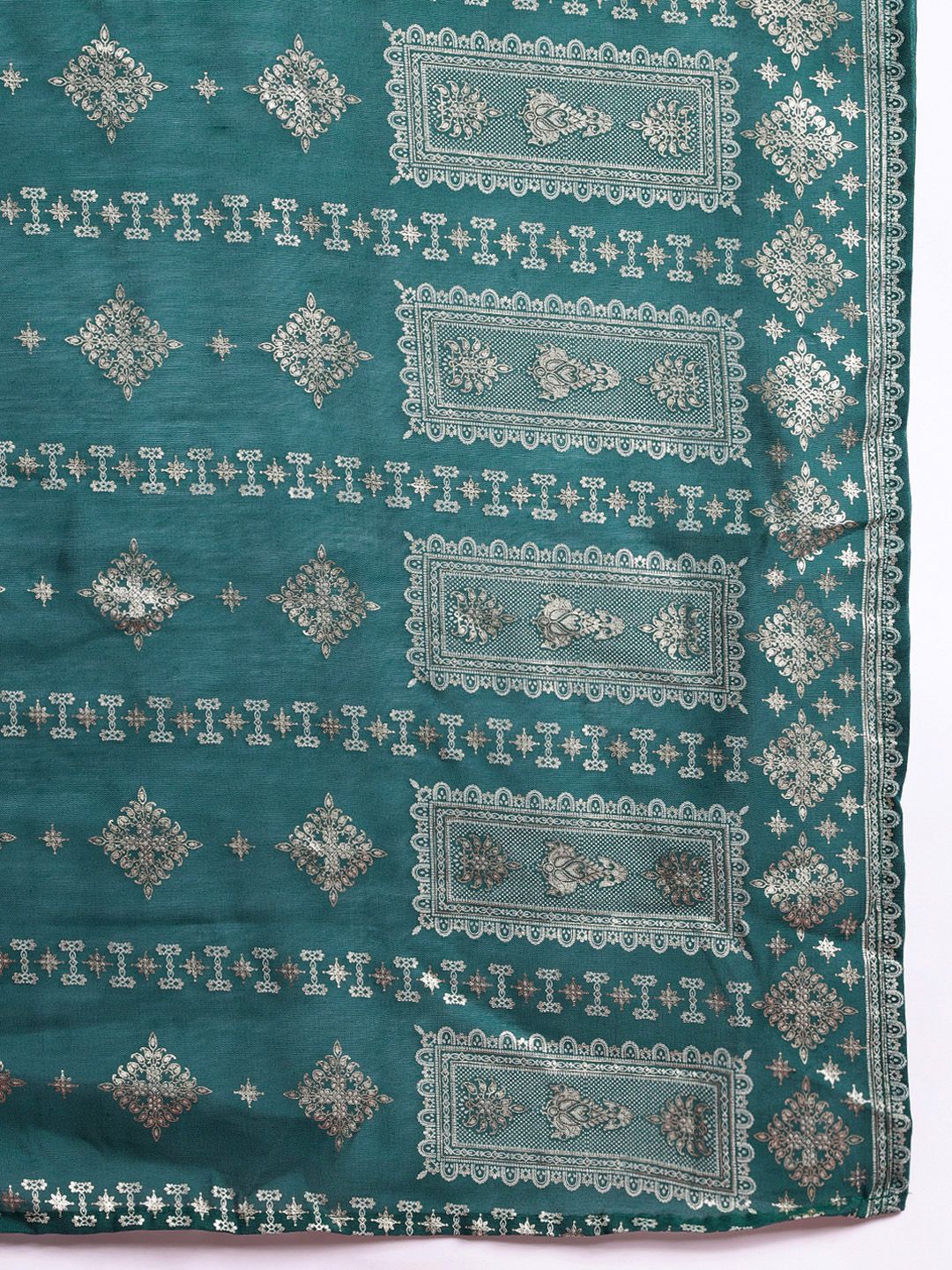 Anouk Ethnic Printed Kurta Set With Dupatta